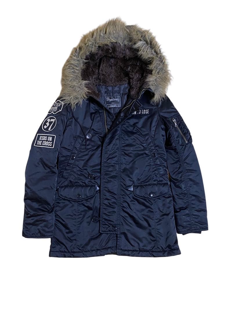 ヒステリックグラマー　　プリマロフト ジョニーサンダース　N-3B モッズコート