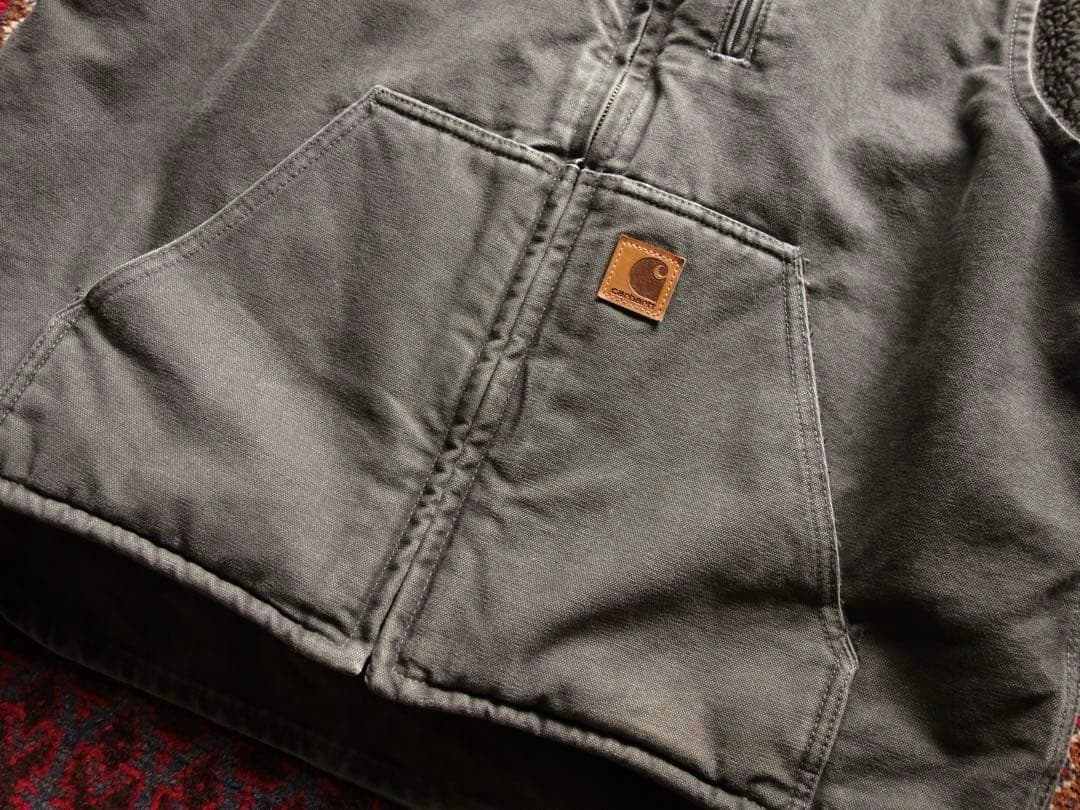 carhartt ダックベスト L メキシコ製 カーハート グレー 美品