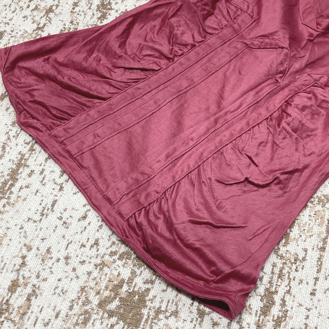 グッチ キャミソール XS ピンク 綿100% ストレッチ イタリア製 インナー