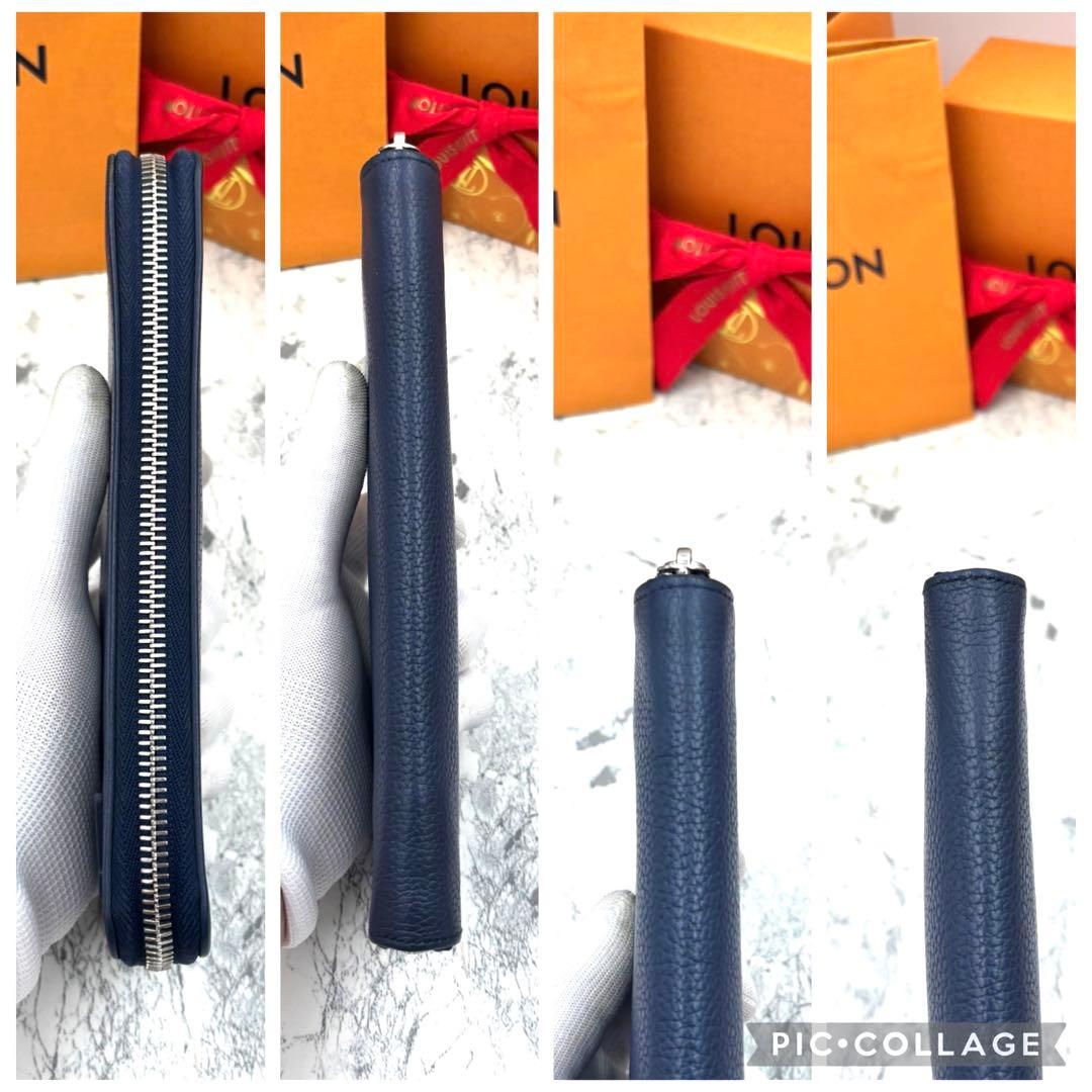 【ICタグ付き】 ルイヴィトン アエログラム マリーヌ ヴェルティカル 長財布