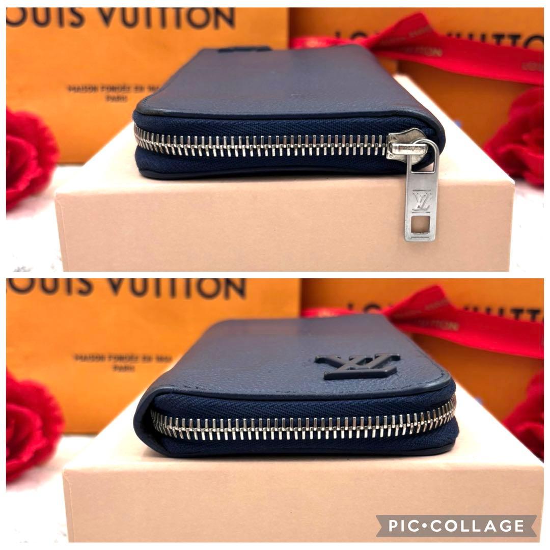 【ICタグ付き】 ルイヴィトン アエログラム マリーヌ ヴェルティカル 長財布