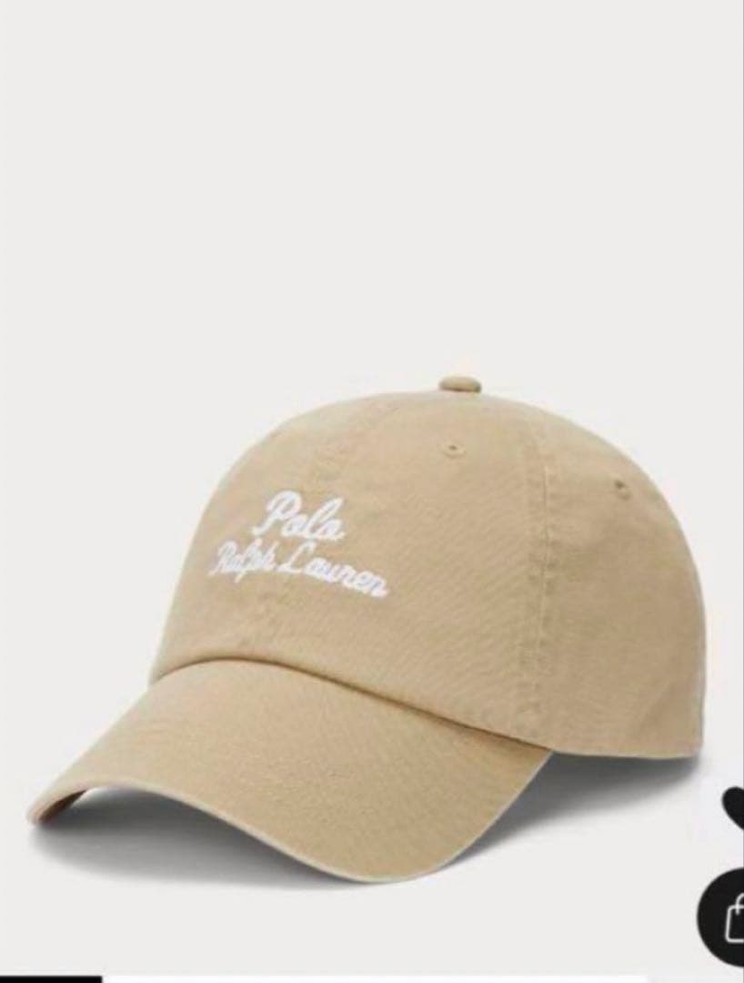 みぃ　未使用品　ラルフローレン　ロゴ　キャップ　ベージュ