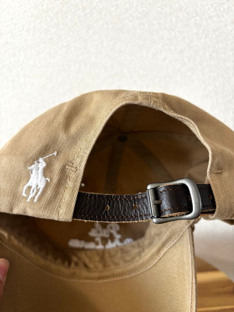 みぃ　未使用品　ラルフローレン　ロゴ　キャップ　ベージュ