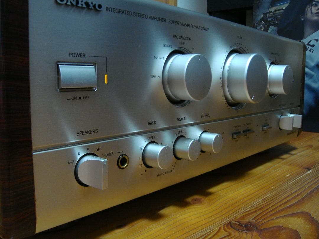 整備済 程度良 ONKYOオンキョIntegra A-917R 取説付木目パネル