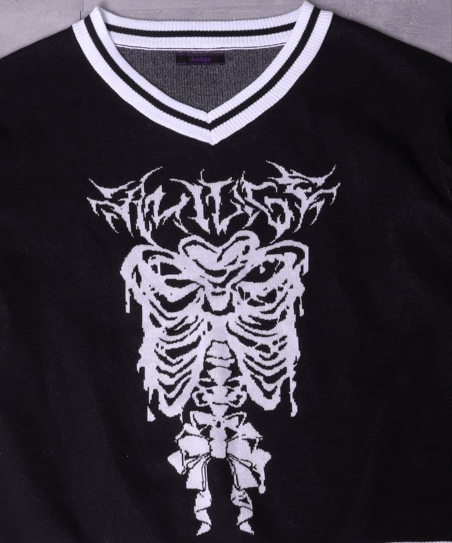 amilige 骨ロゴジャガードニット　お値下げ◎