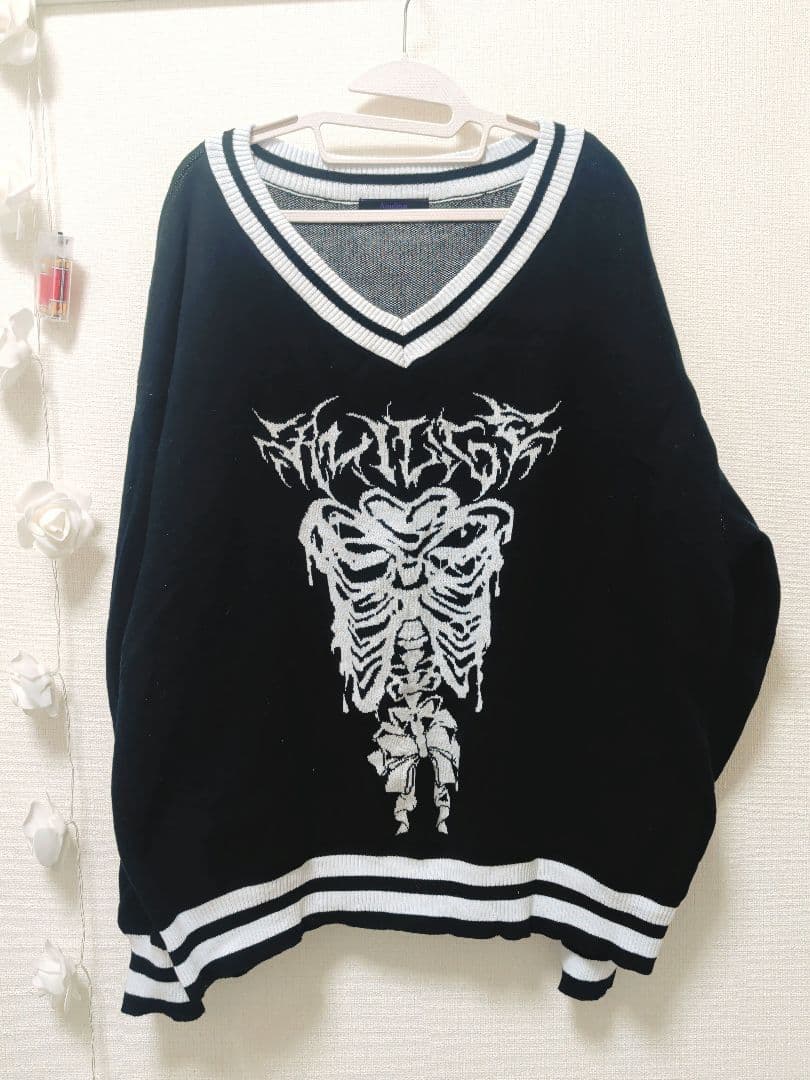 amilige 骨ロゴジャガードニット　お値下げ◎