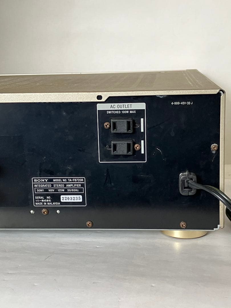 SONY TA-FB720Rプリメインアンプ