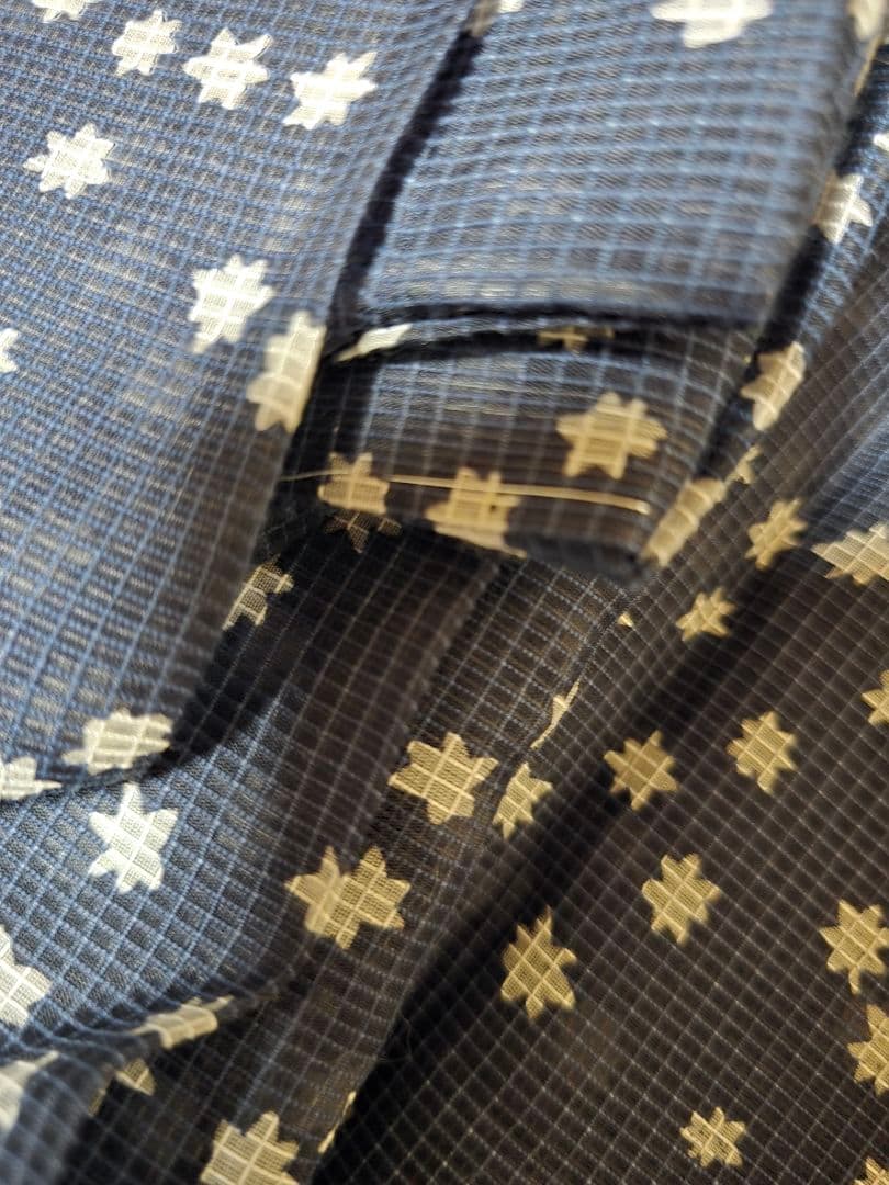 レア中のレア、日本橋竺仙 絹紅梅最高級浴衣 貴重な絵羽柄一点モノ