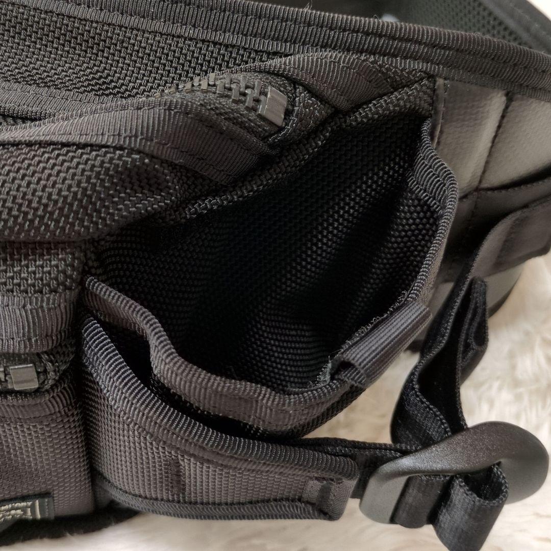 【超美品】PORTER　HEAT　ウエストバッグ　S　黒　マグライト付き　人気