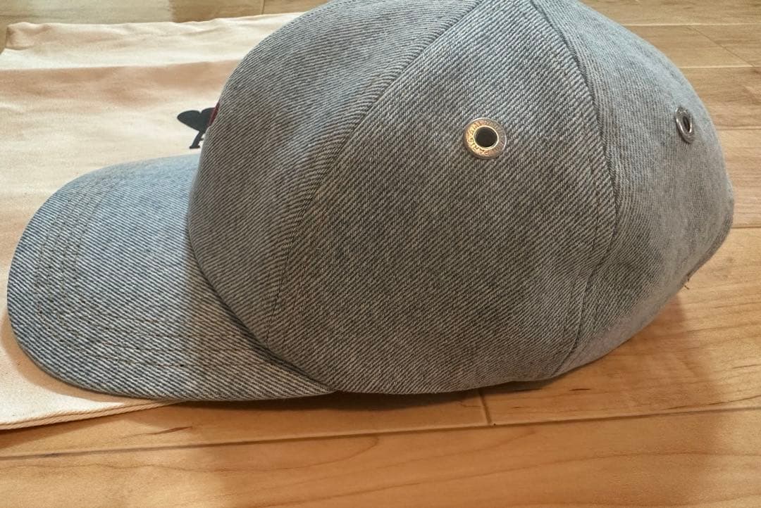 アミパリス　ライトグレーデニムキャップ