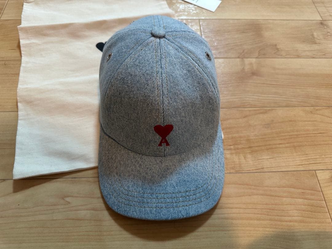 アミパリス　ライトグレーデニムキャップ