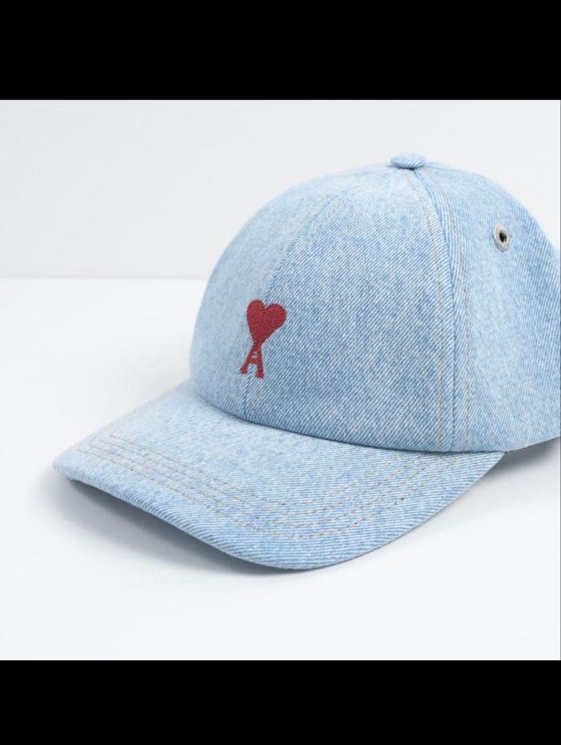 アミパリス　ライトグレーデニムキャップ