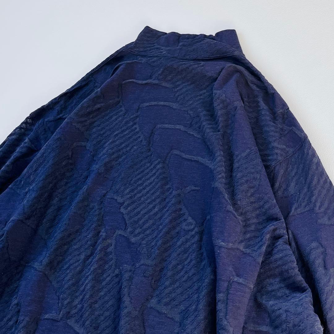 ヨーガンレール トップス ストレッチ 総柄 ジャガード シルク　モックネック