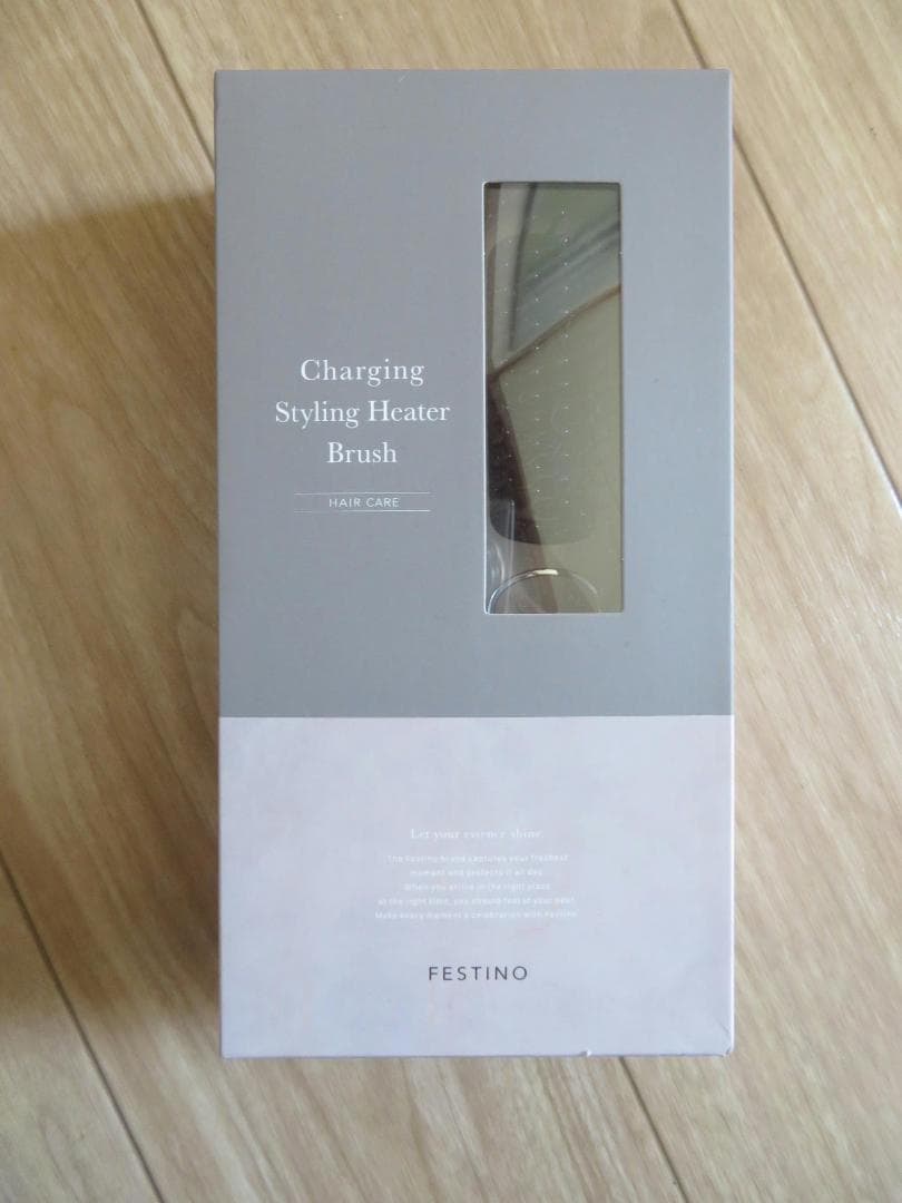 新品 フェスティノ 充電式 スタイリング ヒーターブラシ SMHB-049-SB