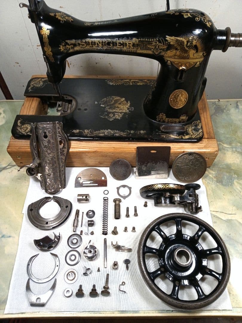 数日限定セール　SINGER　縫うためのアンティークミシン　スフィンクス　手回し