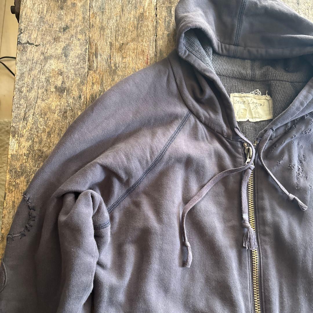 グレッグローレン スウェット　ダメージ加工パーカー 襤褸　ビンテージ　グレー