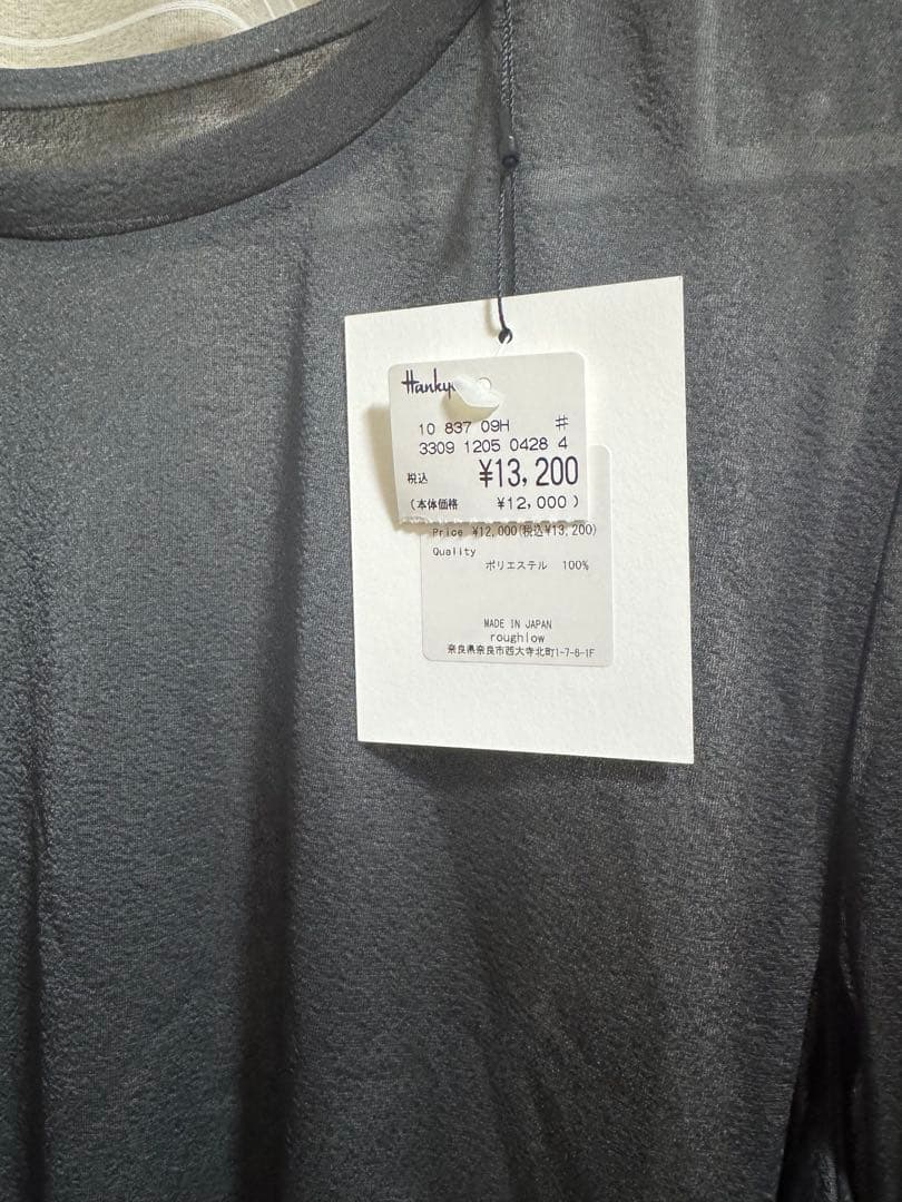 トップス roughlow Edge Sheer Tops(black