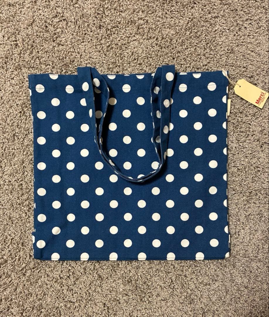 【新品タグ付き】Merci Paris ドット柄バッグ　トートバッグ