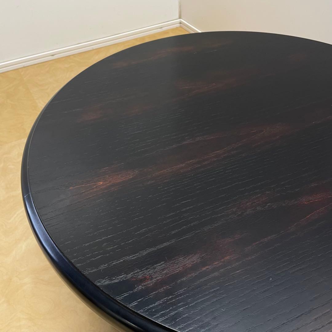 丸テーブル 折りたたみ 丸ちゃぶ台 折り畳み 座卓 木製 幅75センチ レトロ