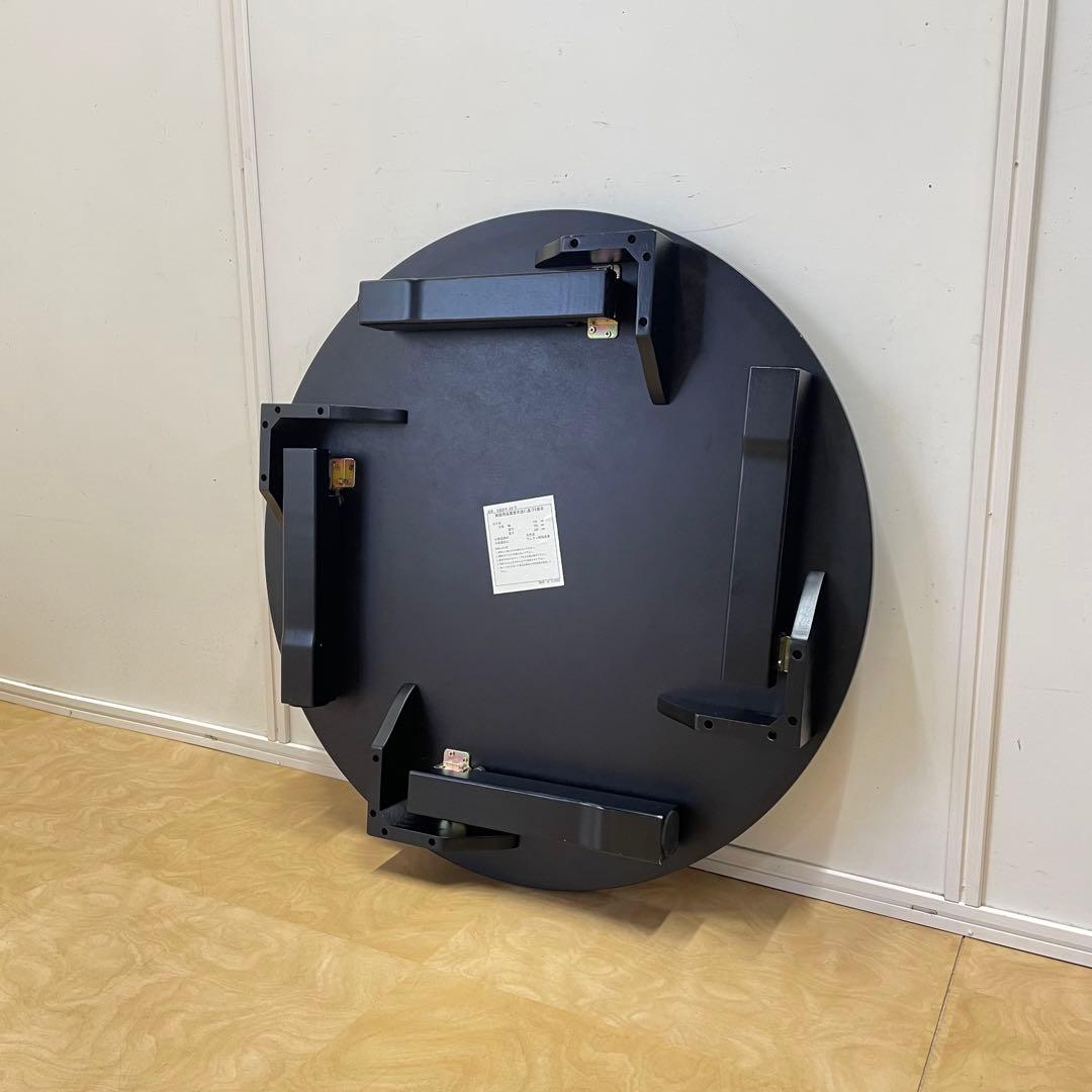 丸テーブル 折りたたみ 丸ちゃぶ台 折り畳み 座卓 木製 幅75センチ レトロ