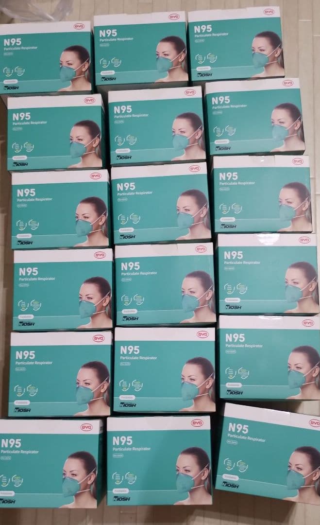 BYD N95マスク個包装大人用 20枚入り未開封38箱セット 760枚
