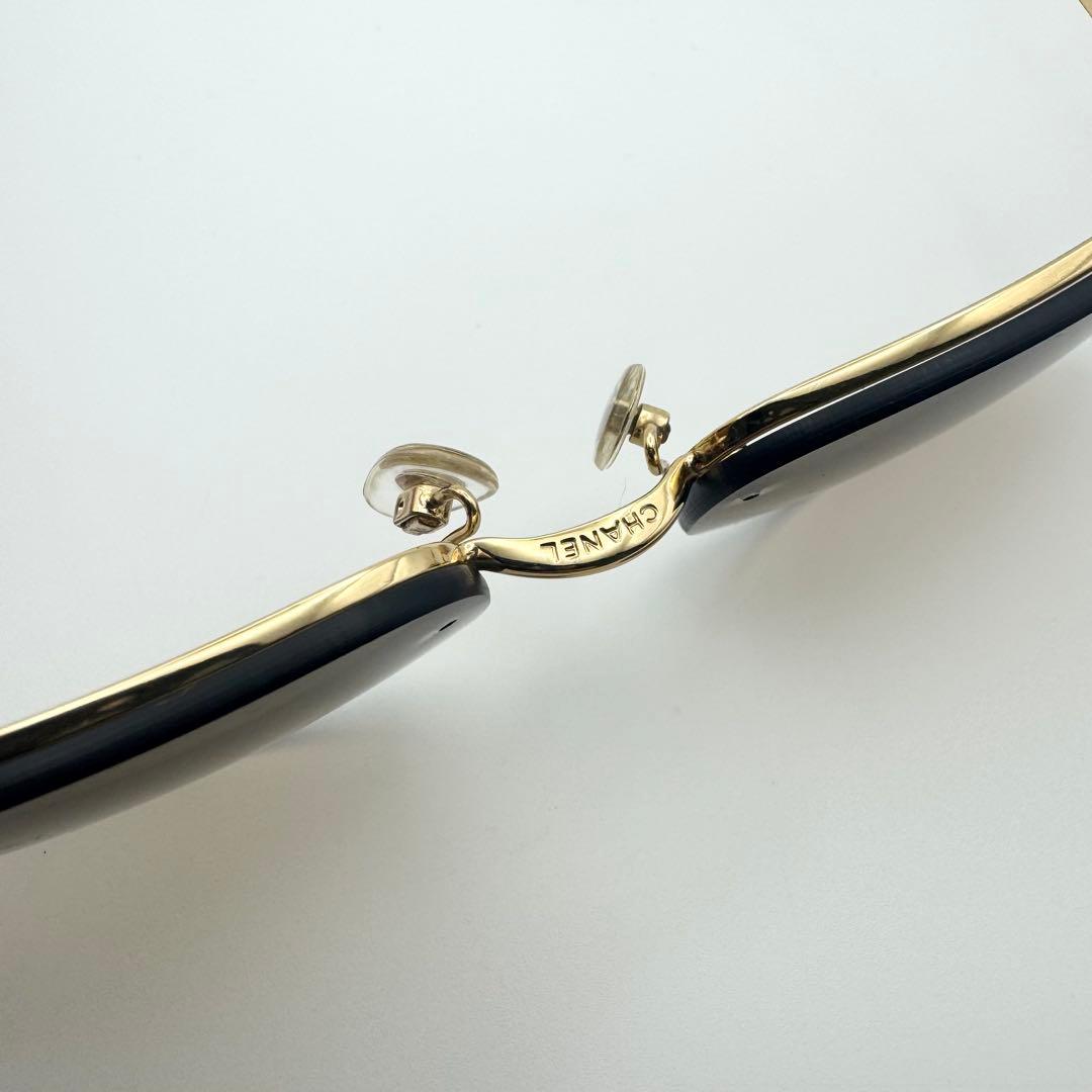 【美品】CHANEL シャネル サングラス ゴールド ココマーク ブラウン