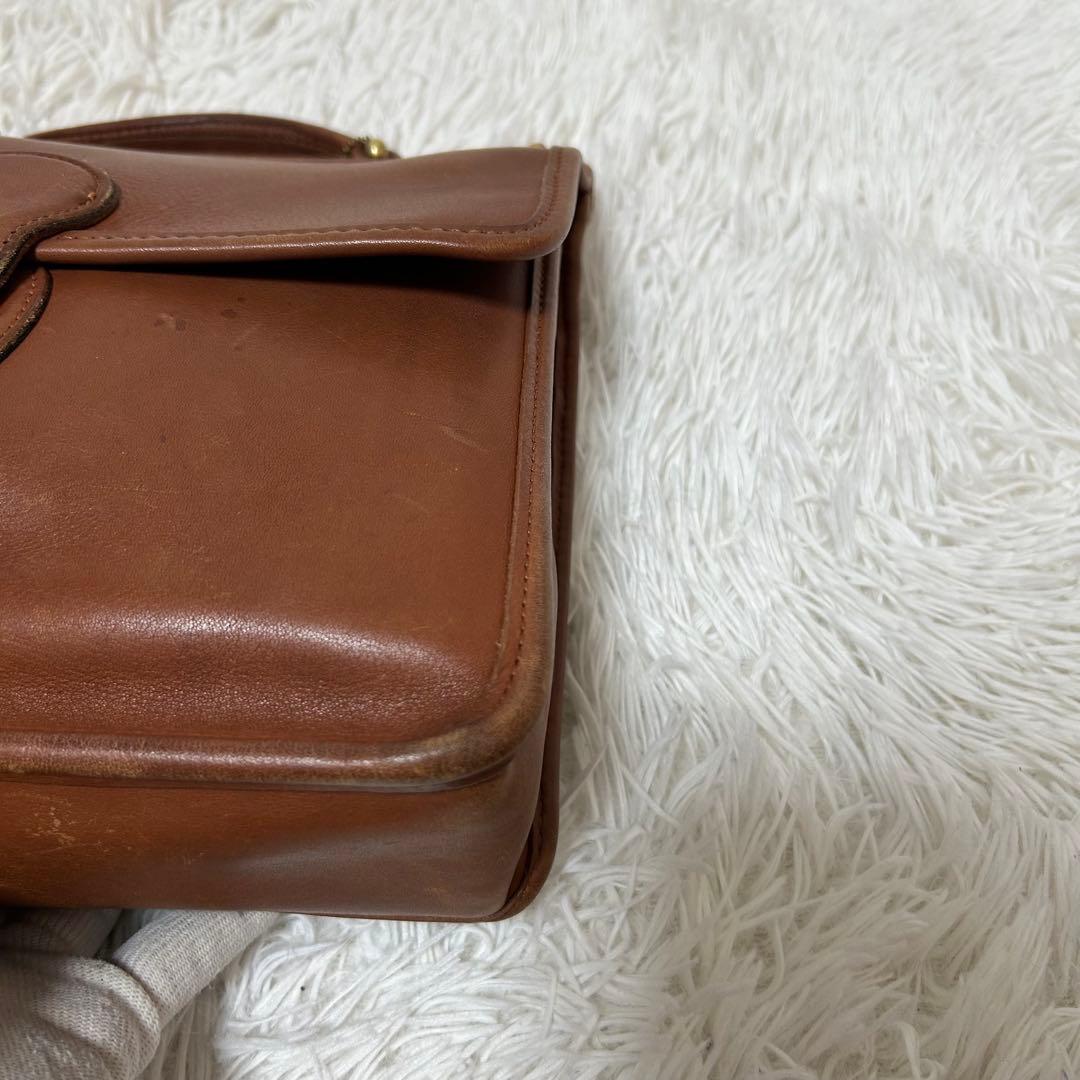 【人気✨ターンロック/ユニセックス】オールドコーチ　ブラウン　2way バッグ