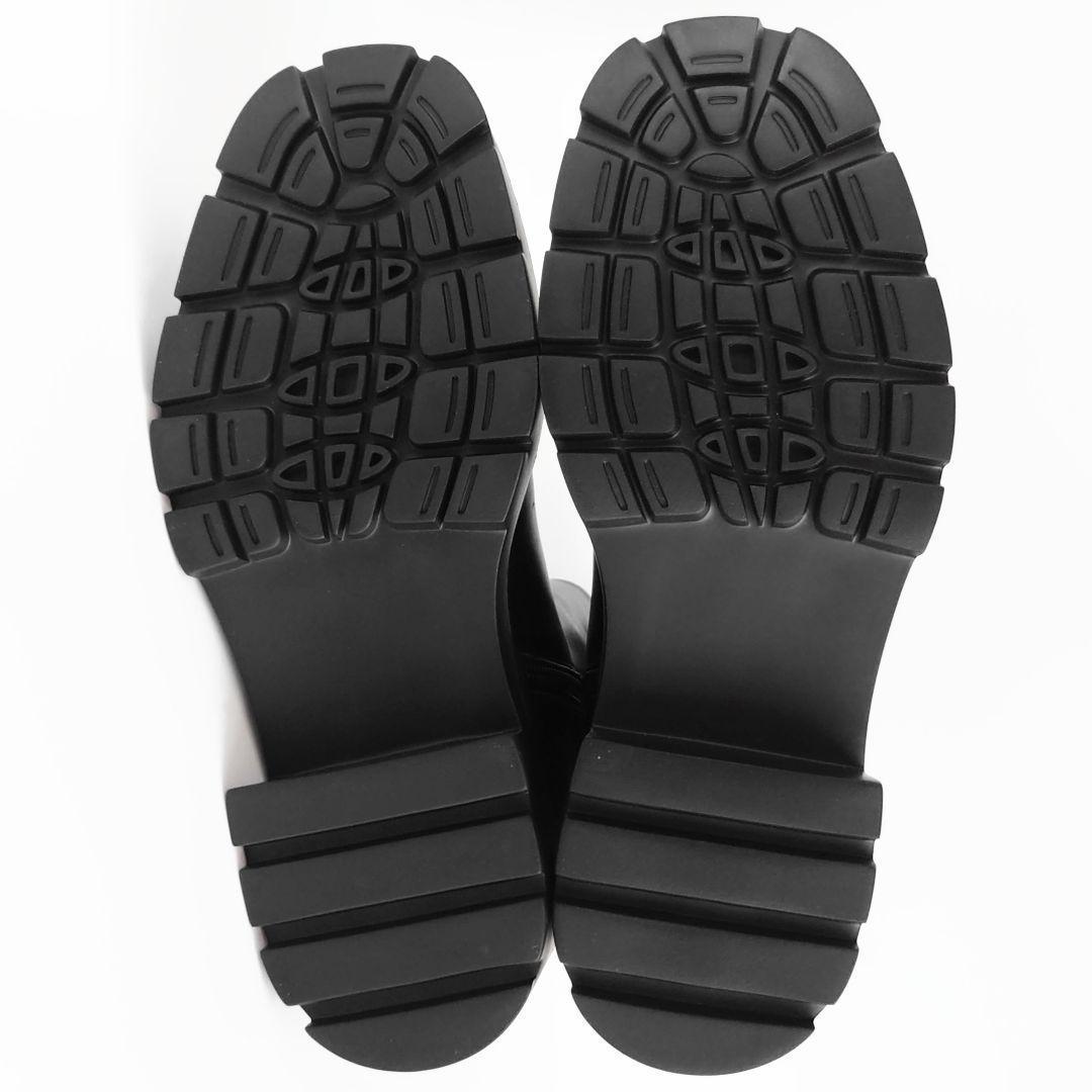 未使用 アトリエブルージュ サイドゴア レザー ブーツ タンクソール 本革