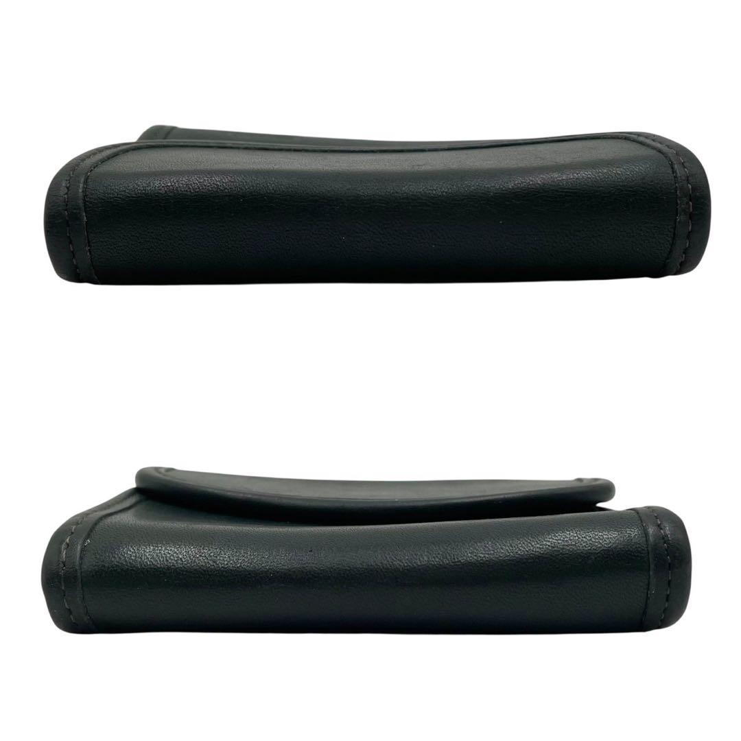 オールドコーチ 財布 レザー グリーン ケース カラビナ ウォレット