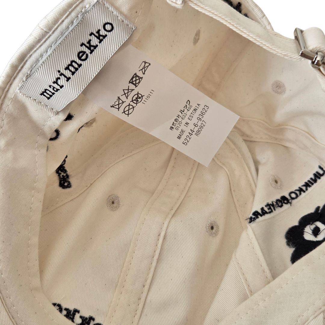 【入手困難✨未使用級】marimekko UNIKKO 60周年　キャップ　白