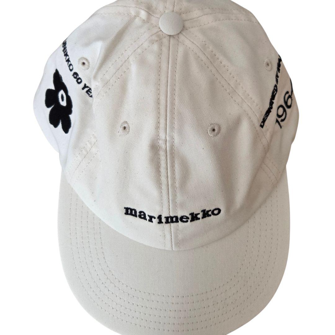 【入手困難✨未使用級】marimekko UNIKKO 60周年　キャップ　白