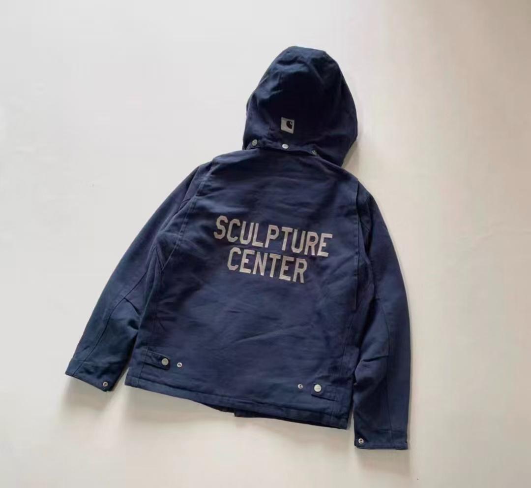 New Balance x Carhartt WIPフード付きネイビージャケット