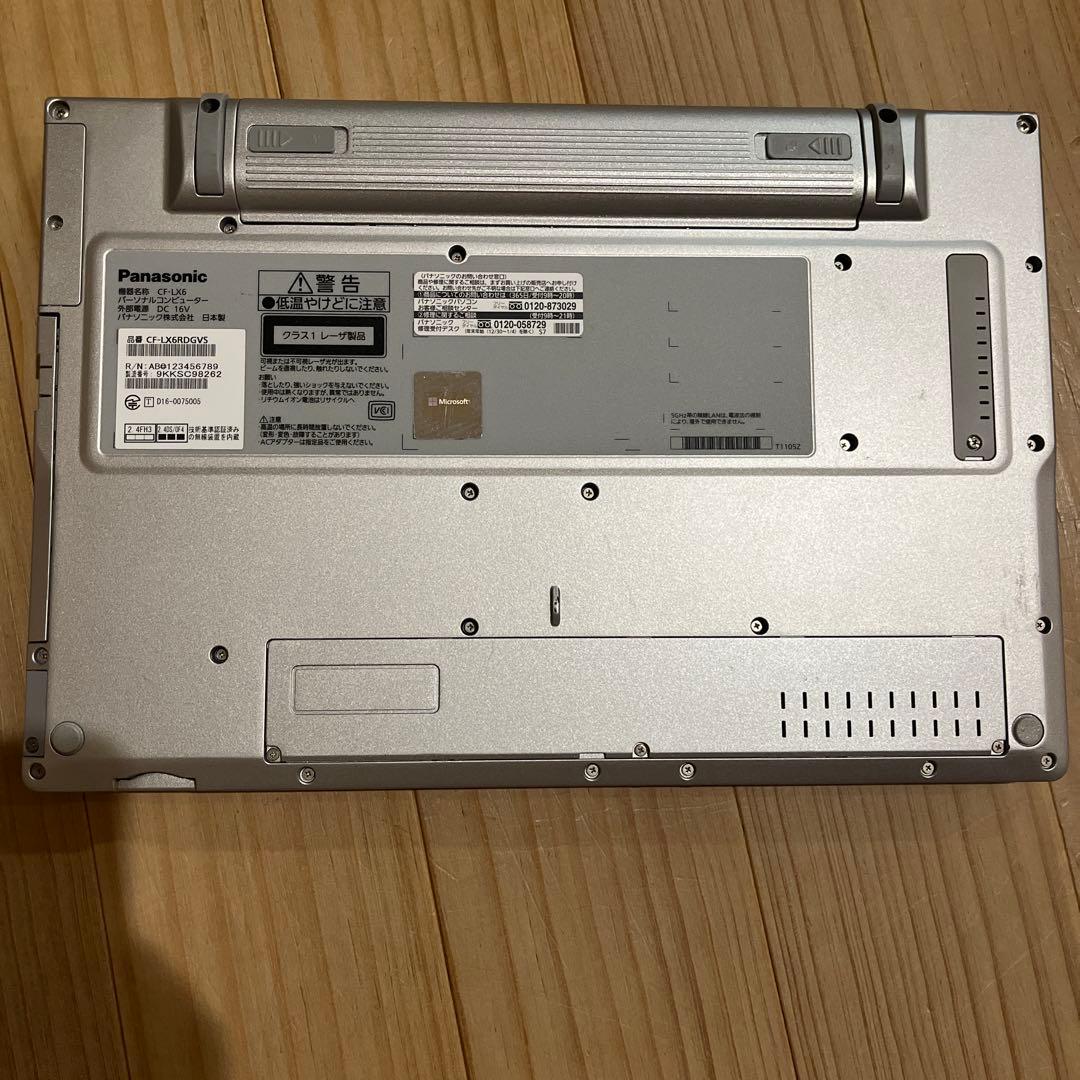 Panasonic Let's note シルバー ノートPC 本体