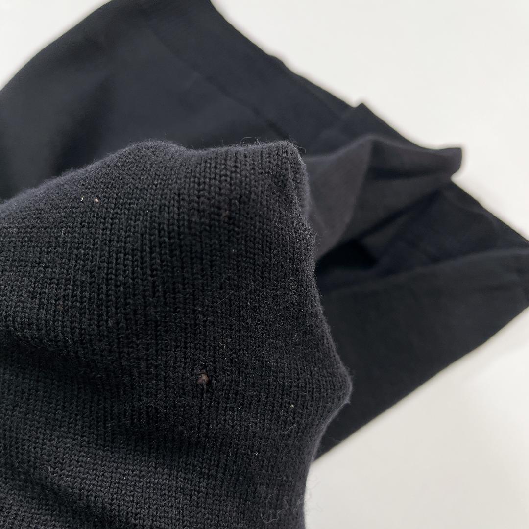 GUCCI グッチ ラインストーン カシミヤ混ウール ニット セーター 黒 38