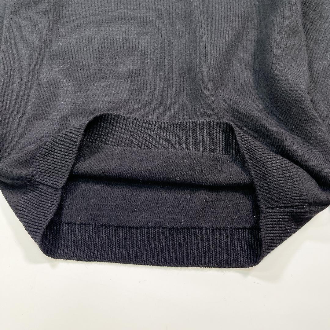 GUCCI グッチ ラインストーン カシミヤ混ウール ニット セーター 黒 38