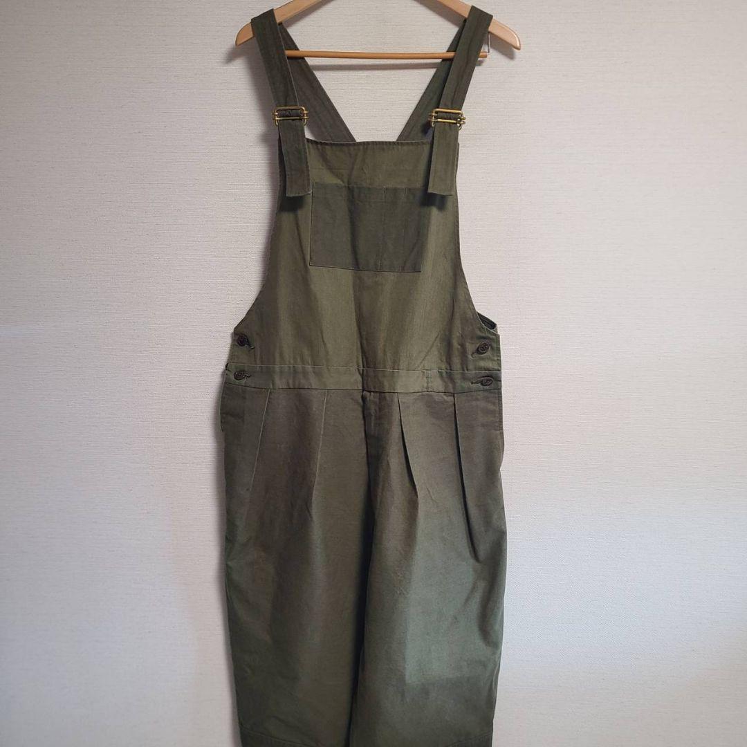 ニート NEAT サロペット オーバーオール カーゴ パンツ L 綿 カットオフ