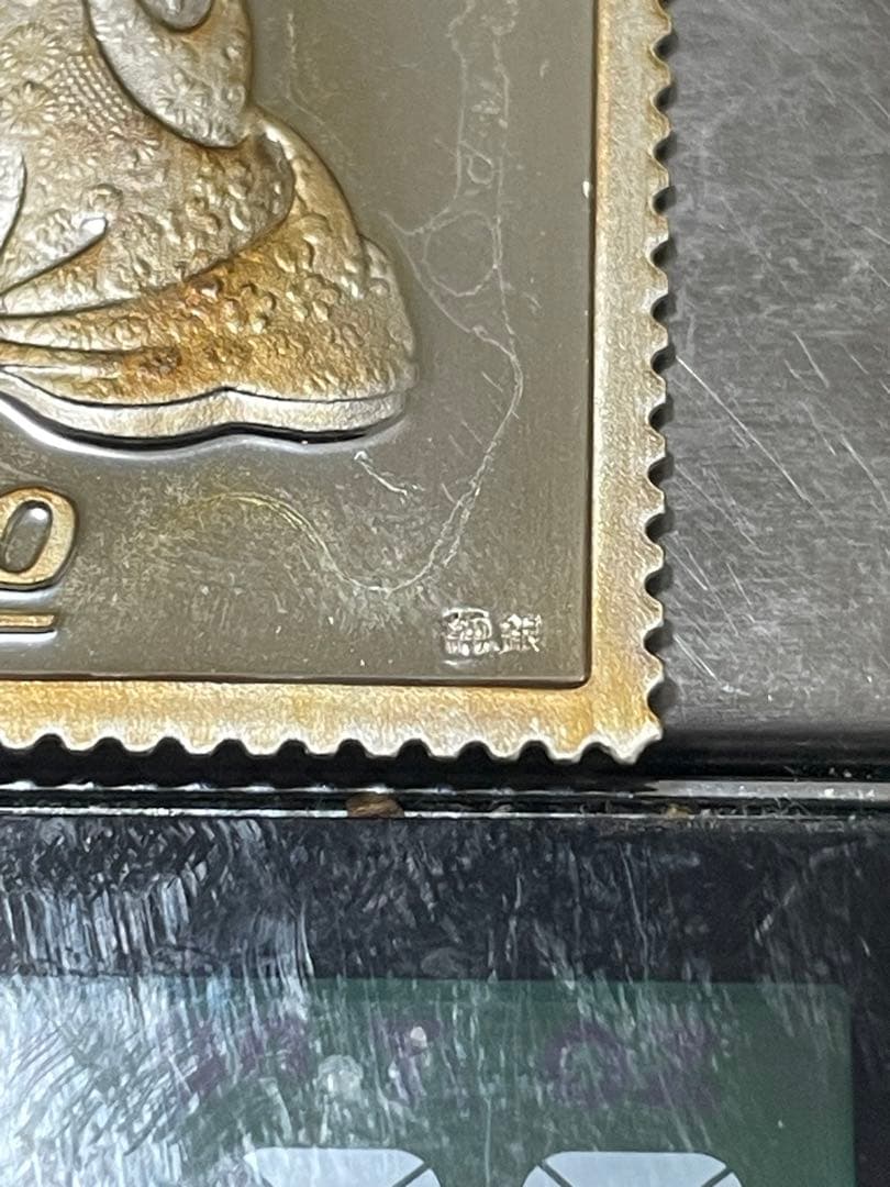 招*@様 純銀レリーフ　　見返り美人