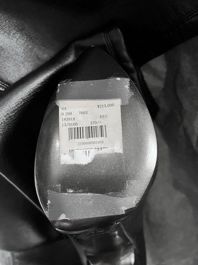 Alexander McQueen 新品　サイハイブーツ　ブラック