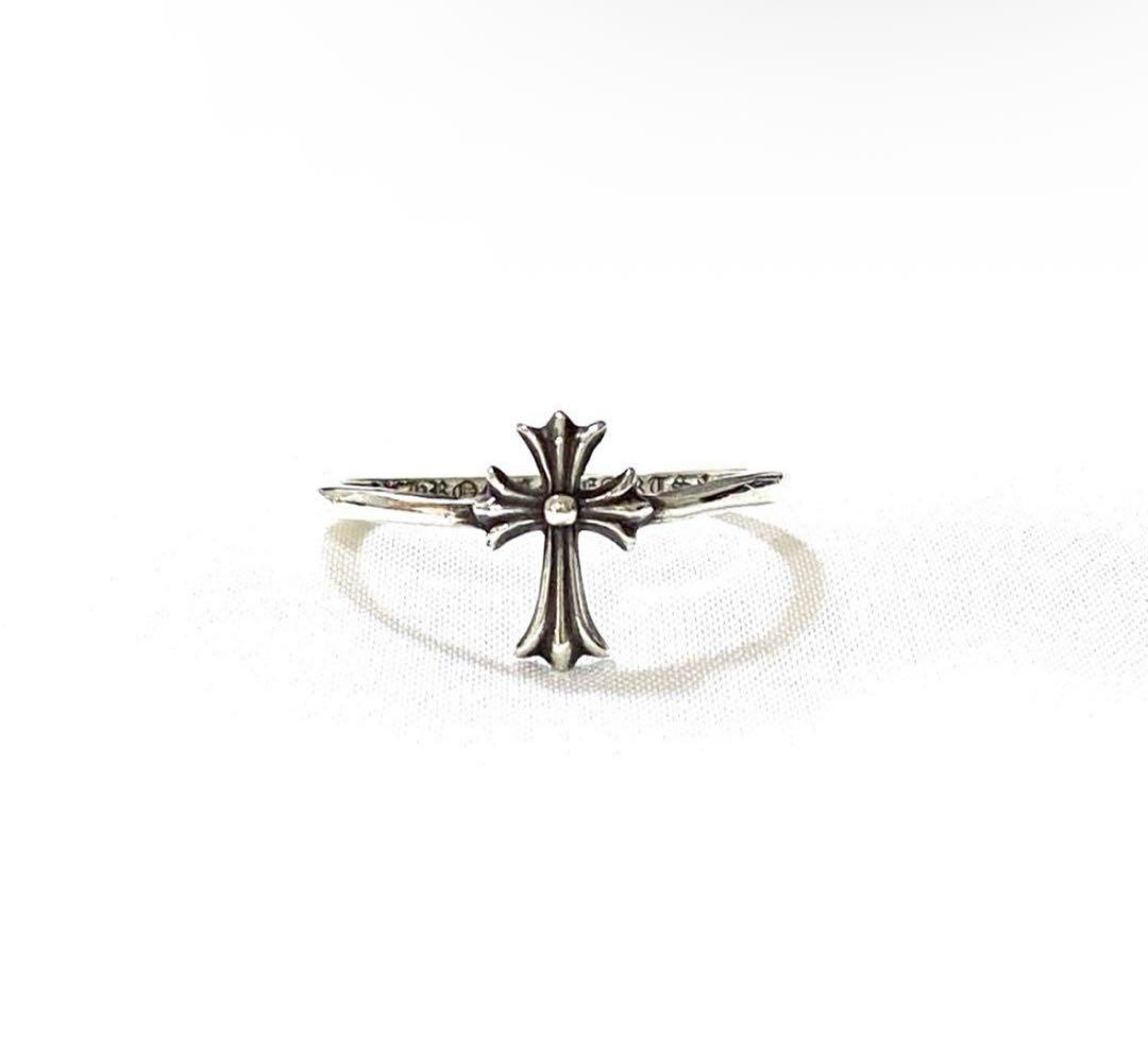 正規 CHROME HEARTS BUBBLE GUM RING CROSS