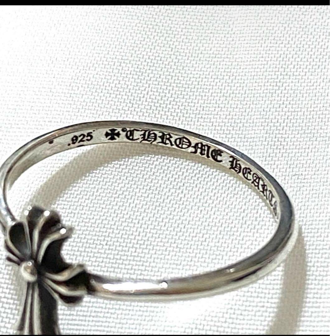 正規 CHROME HEARTS BUBBLE GUM RING CROSS