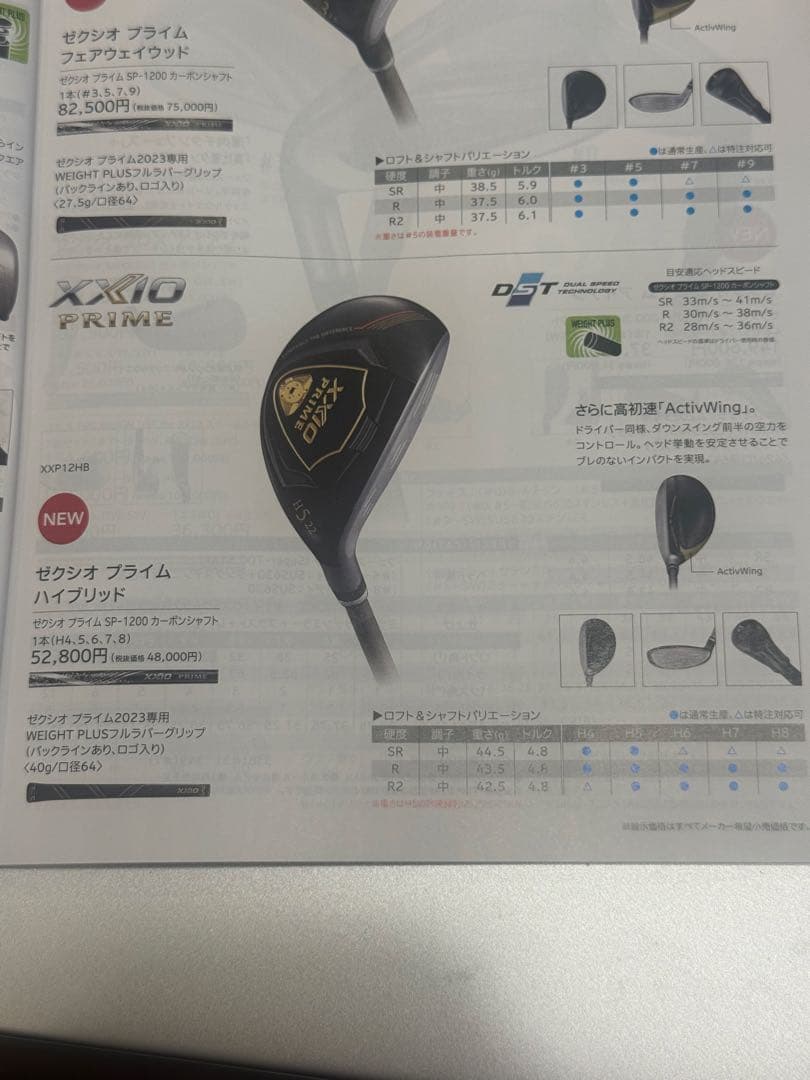 新品 ゼクシオ プライム SP1200 H5 R2 2023 XXIO U5