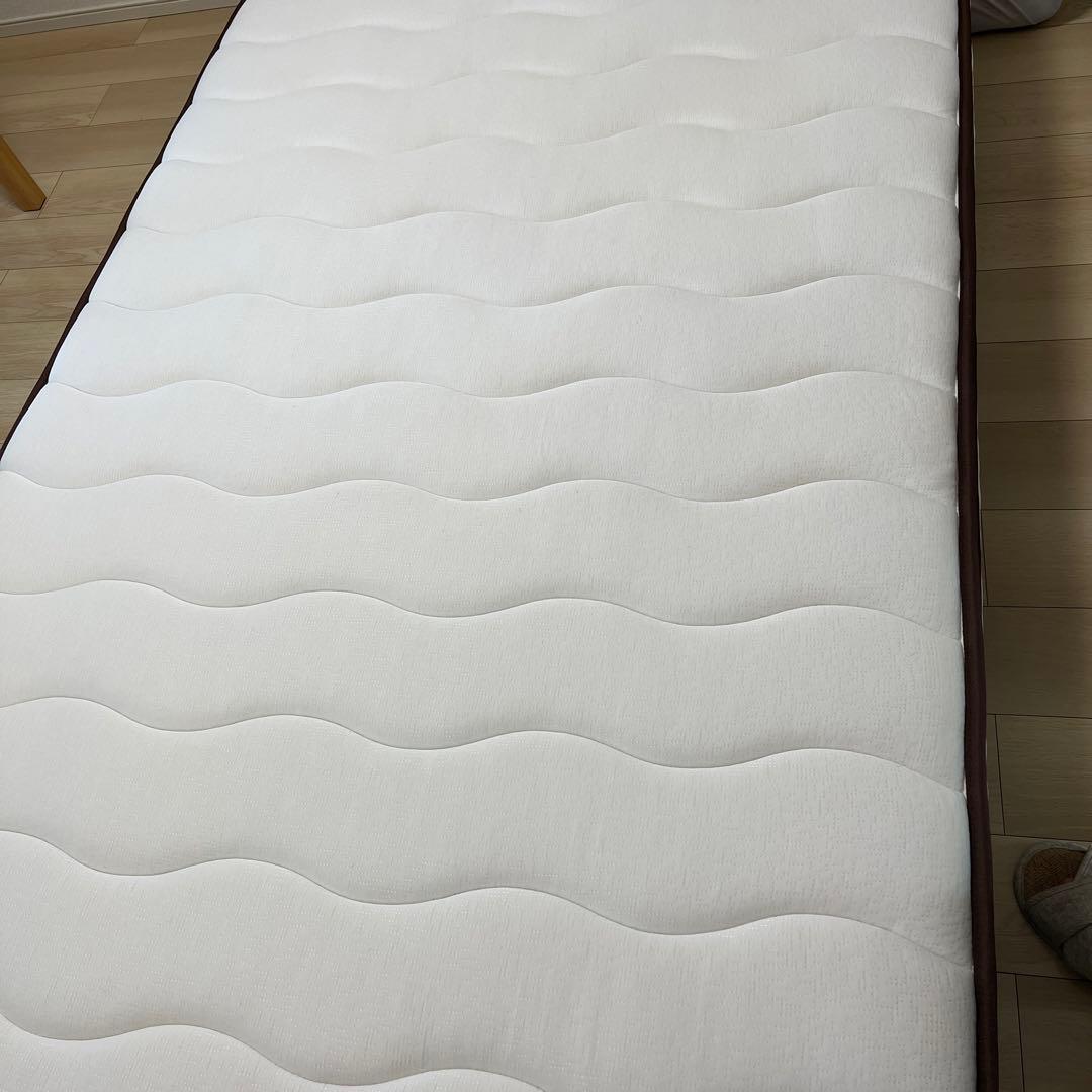 木製セミダブルベッドフレーム ダークブラウン