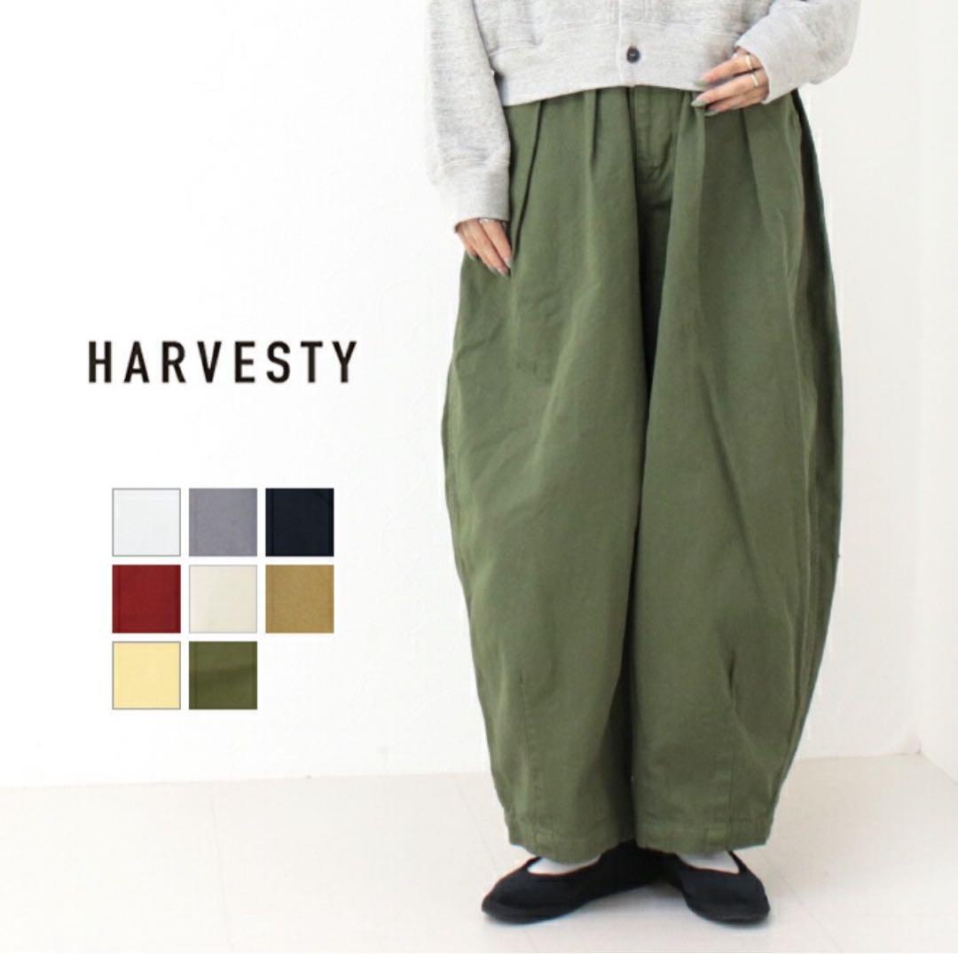 HARVESTY ミリタリーグリーン ワイドパンツ サイズ0