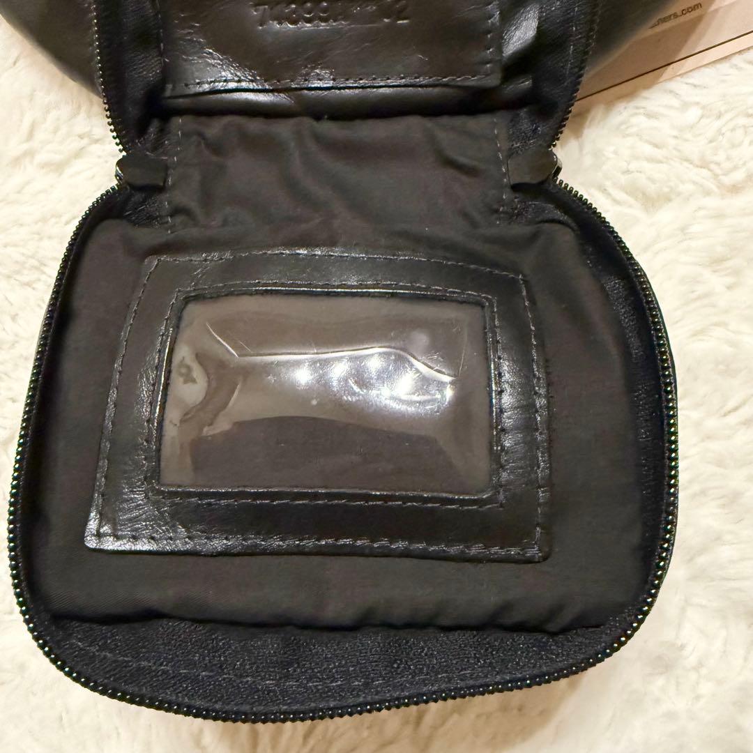 新品未使用タグ付 VANSON レザーポーチ ボディバッグ ブラック