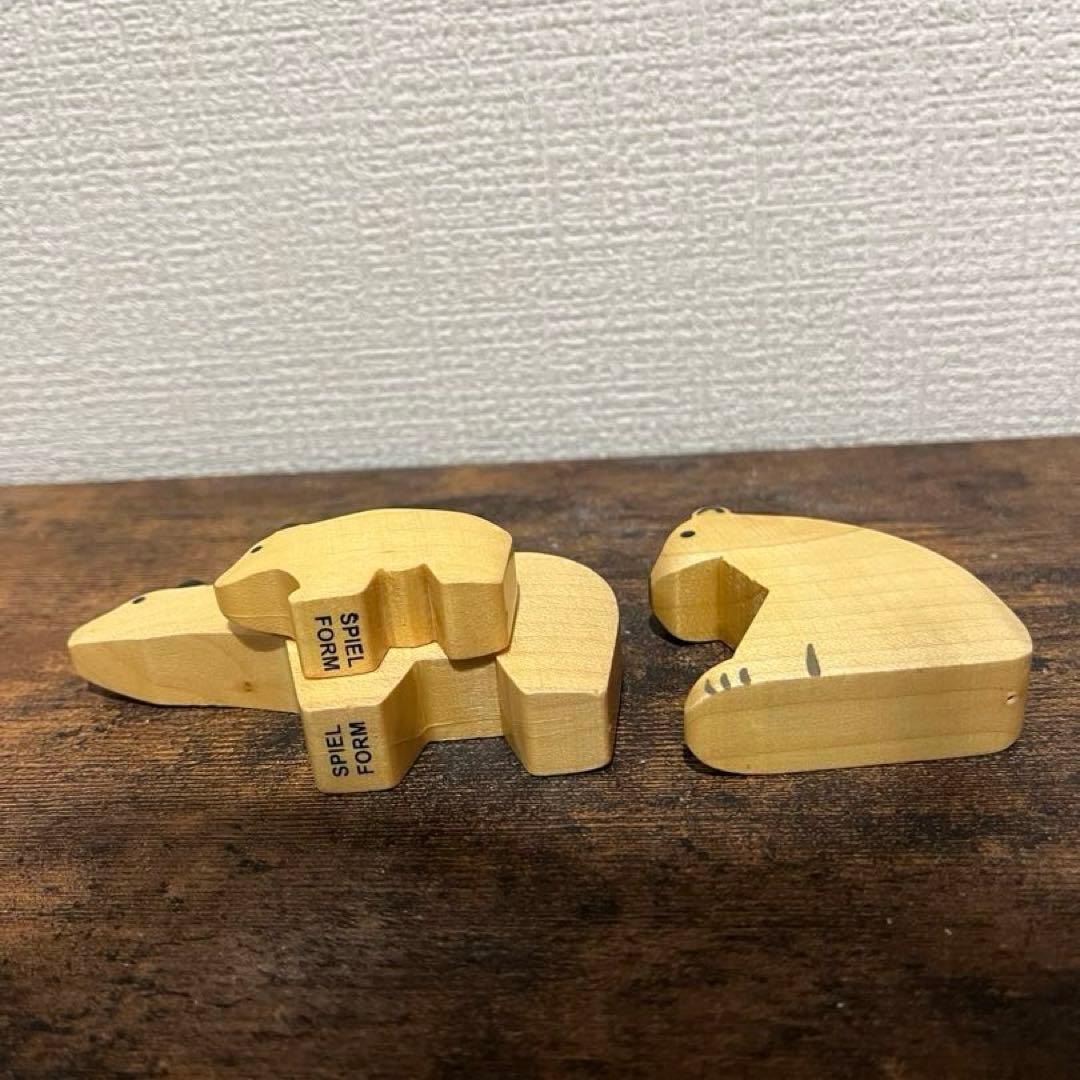 tomomi 　スピールフォーム　キツネの親子　シロクマの家族