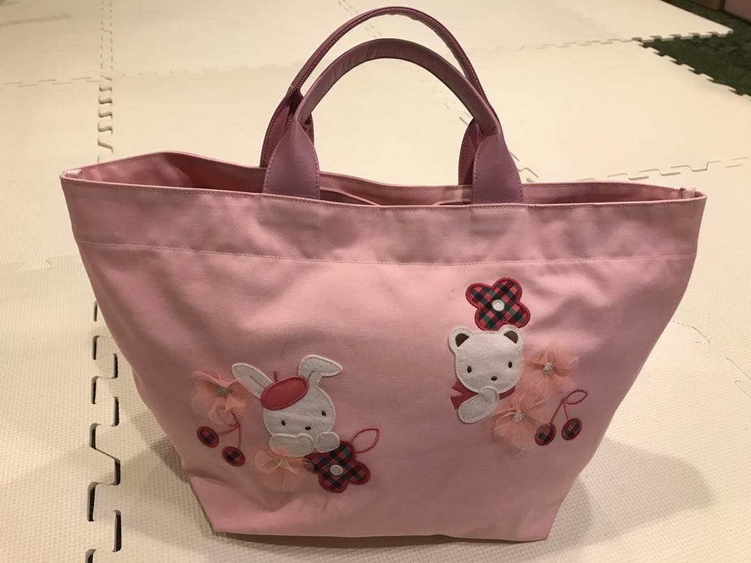 【限定品】ファミリア　ピンクデニム　トートバッグ