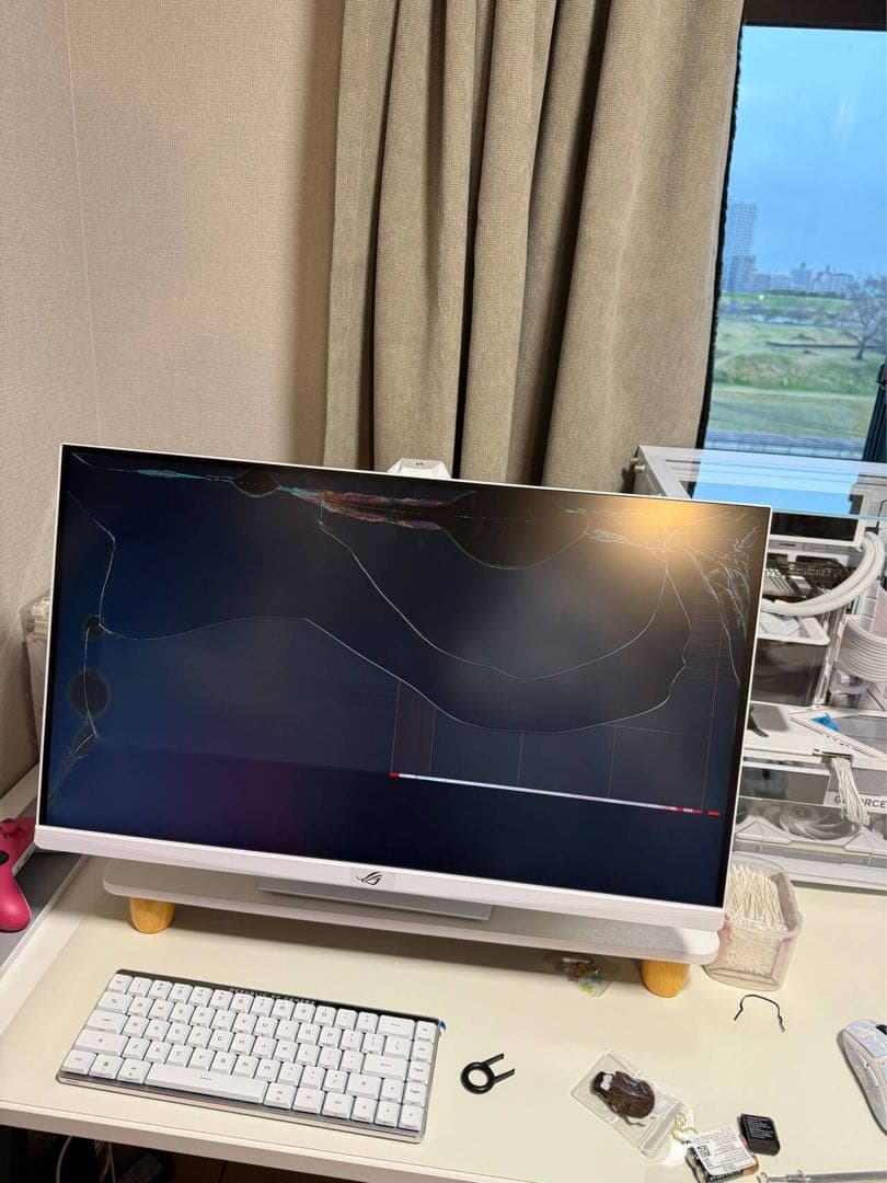 [ジャンク品] ASUS ROG XG27UCG-W 4K160Hz モニター