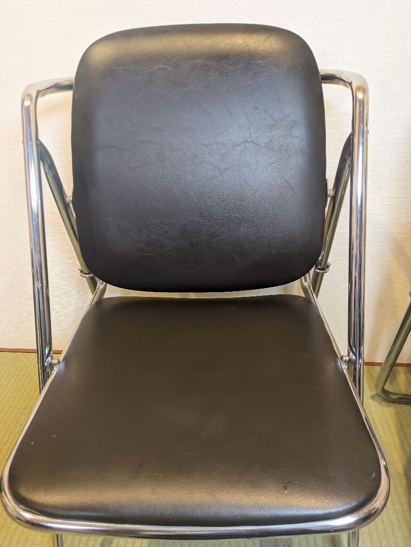 ウチダ パイプ椅子 折りたたみ椅子 4脚 UCHIDA