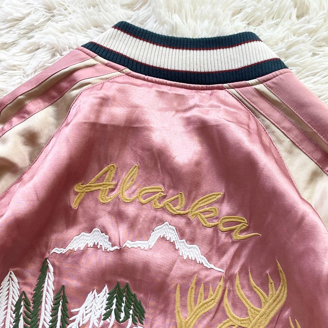 希少 美品 XXLサイズ HUSTON スーベニアジャケット トナカイ刺繍