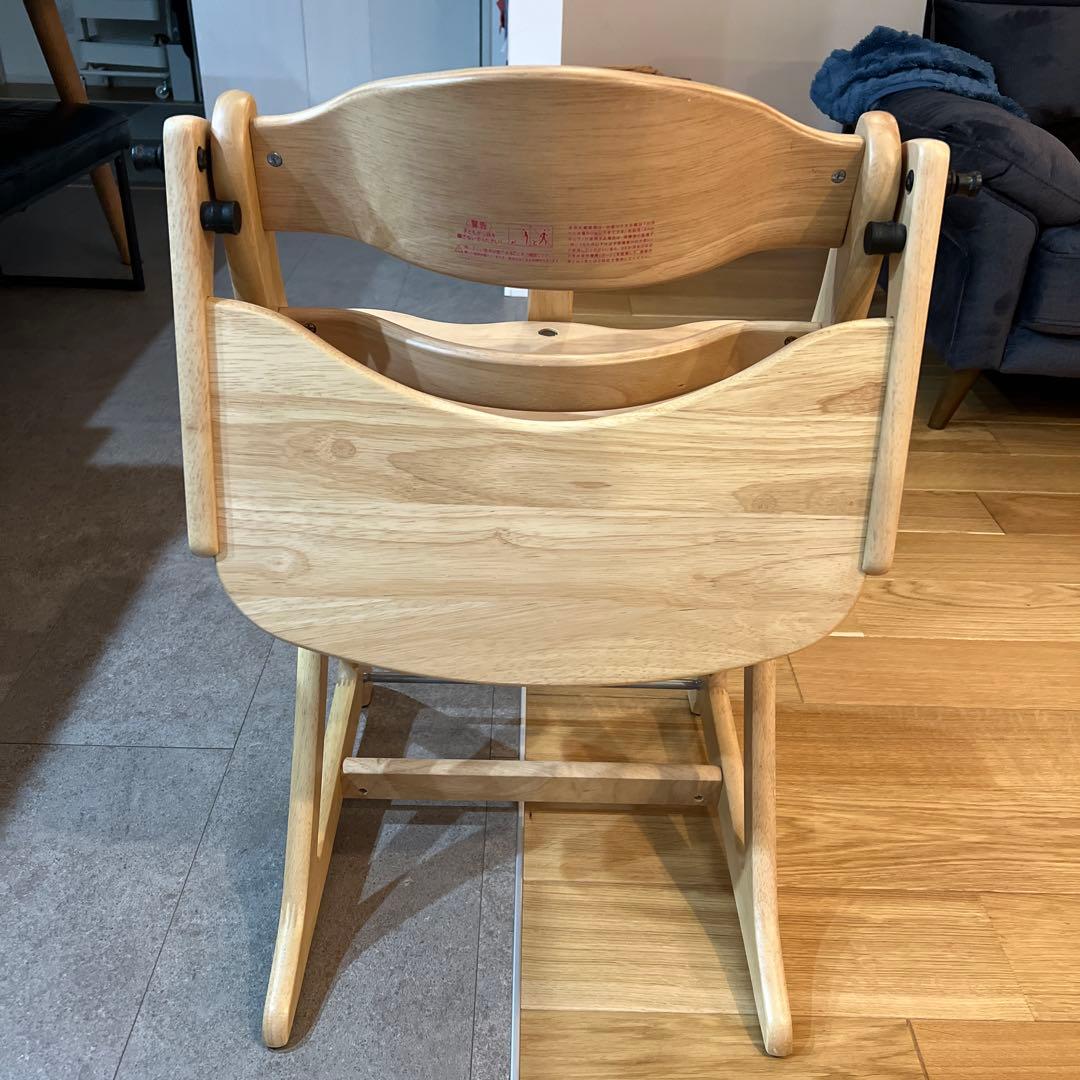大和屋　すくすくチェアプラス　テーブル＆ガード付　ナチュラル